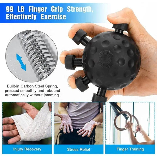 Strength Eagle Claw Hand & Finger Grip Exercise Ball – 99lb Resistance