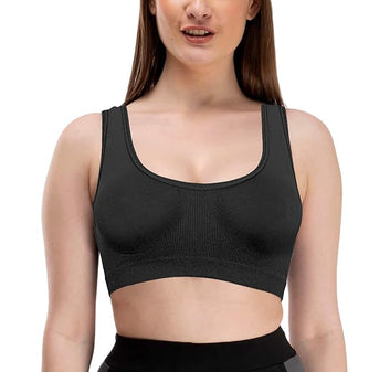 Women’s Non-Padded, Non-Wired Cotton & Nylon Sports Bra – Combo of 3 for Everyday Comfort